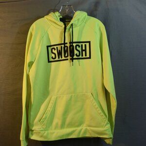 Nike SWOOSH Men's Pullover Hoodie  Neon Yellow SZ M (LIKE NEW)